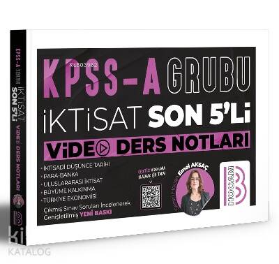 KPSS A Grubu İktisat Son 5'li Video Ders Notları - 1