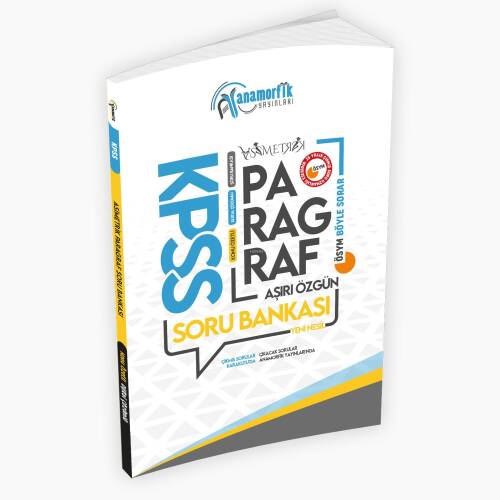 KPSS Anamorfik Yayınları Türkçe Asimetrik Paragraf Konu Özetli Dijital Çözümlü Soru Bankası - 1