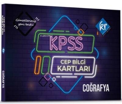 KPSS Coğrafya Cep Bilgi Kartları KR Akademi Yayınları - 1