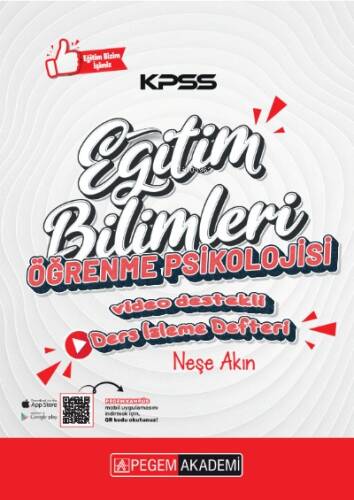 KPSS Eğitim Bilimleri Öğrenme Psikoloji Ders İzleme Defteri - 1