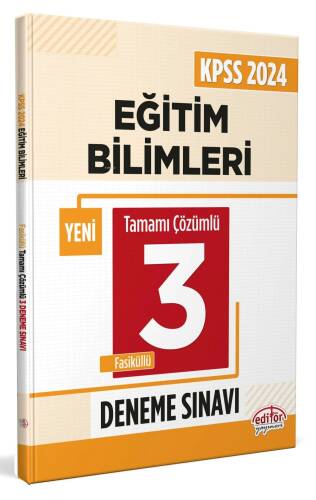 KPSS Eğitim Bilimleri Tamamı Çözümlü 3 Deneme Sınavı - 1