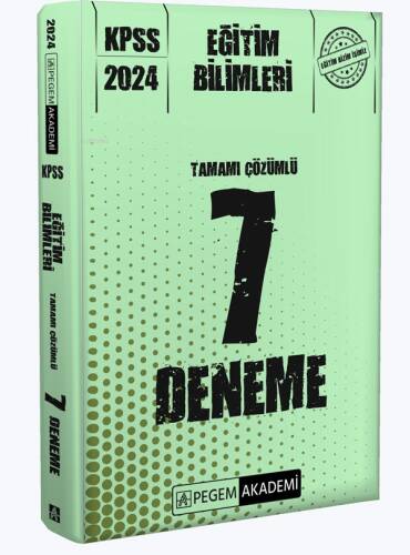 KPSS Eğitim Bilimleri Tamamı Çözümlü 7 Deneme - 1