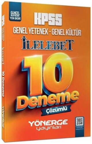 KPSS Genel Yetenek Genel Kültür İlelebet 10 Deneme Çözümlü - 1