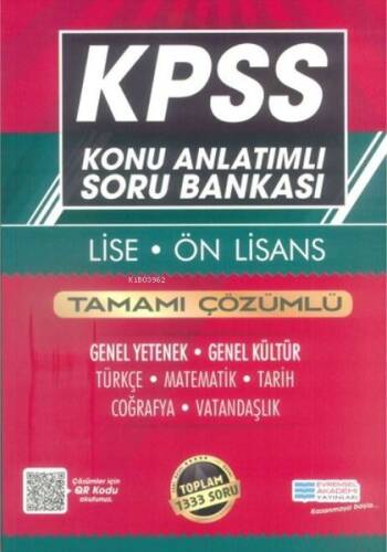 KPSS Lise Ön Lisans GYGK Konu Anlatımlı Soru Bankası - 1