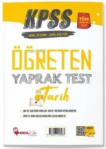 KPSS Tarih Öğreten Yaprak Test - 1