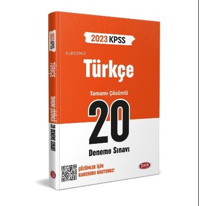 KPSS Türkçe 20 Deneme Sınavı Karekod Çözümlü - 1