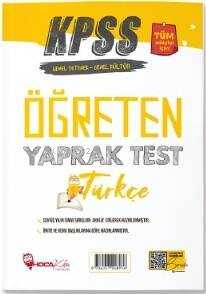 KPSS Türkçe Öğreten Yaprak Test - 1