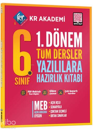 Kr Akademi 6. Sınıf 1. Dönem Tüm Dersler Yazılılara Hazırlık Kitabı - 1