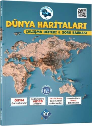 Kr Akademi Coğrafyanın Kodları Dünya Haritaları Çalışma Defteri ve Soru Bankası - 1