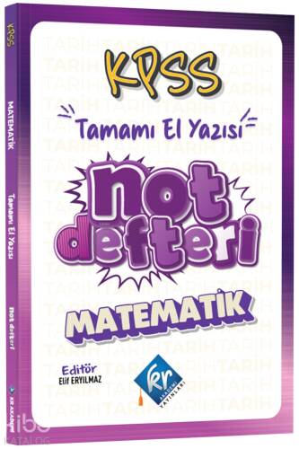 KR Akademi KPSS Matematik El Yazısı Konu Anlatım Defteri - 1