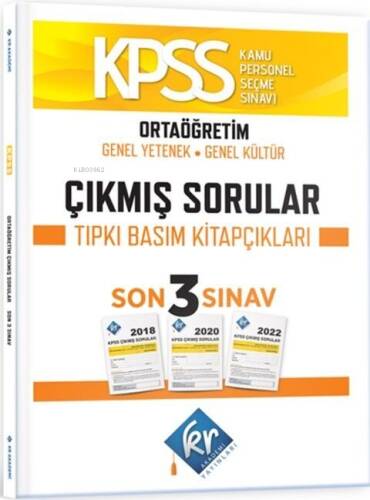 KR Akademi KPSS Ortaöğretim Genel Yetenek Genel Kültür Çıkmış Sorular Son 3 Yıl Tıpkı Basım Fasikülleri - 1