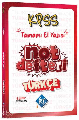 KR Akademi KPSS Türkçe El Yazısı Konu Anlatım Defteri - 1