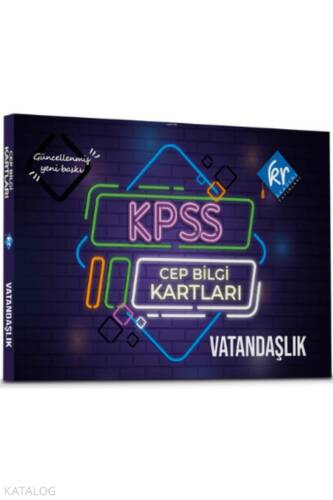 KR Akademi KPSS Vatandaşlık Cep Bilgi Kartları - 1