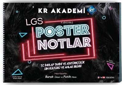 Kr Akademi LGS İnkılap Tarihi ve Atatürkçülük Din Kültürü ve Ahlak Bilgisi Poster Notları - 1