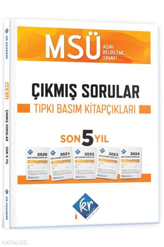 KR Akademi MSÜ Çıkmış Sorular Son 5 Yıl Tıpkı Basım Fasikülleri - 1