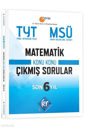 KR Akademi TYT MSÜ Matematik Son 6 Yıl Konu Konu Çıkmış Sorular - 1