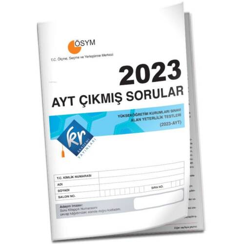 KR Akademi Yayınları AYT Çıkmış Sorular Tıpkı Basım Kitapçığı - 1