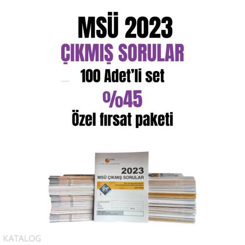 KR Akademi Yayınları MSÜ Çıkmış Sorular Tıpkı Basım Kitapçığı ''100 Adetli Set'' - 1