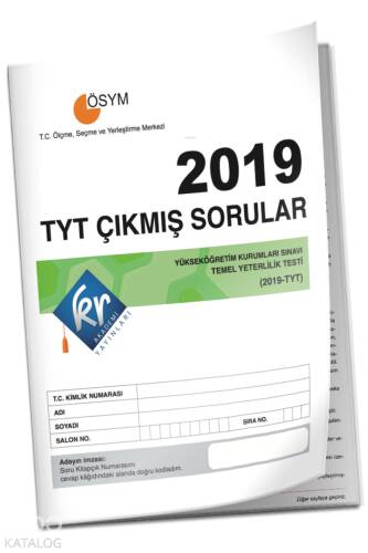 KR Akademi Yayınları TYT Çıkmış Sorular Tıpkı Basım Kitapçığı - 1