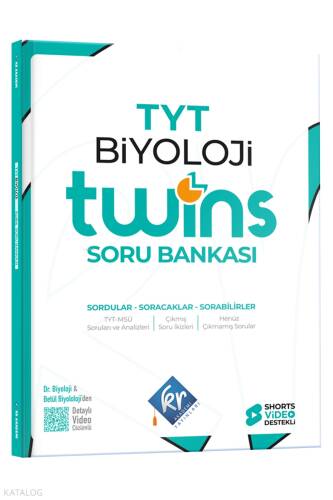 KR Akademi Yayınları TYT Twins Biyoloji Soru Bankası - 1