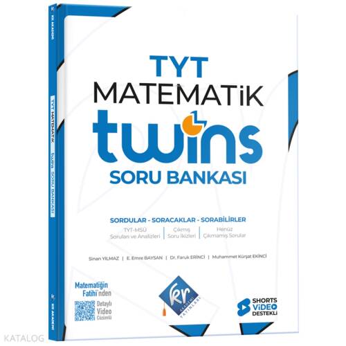 KR Akademi Yayınları TYT Twins Matematik Soru Bankası - 1