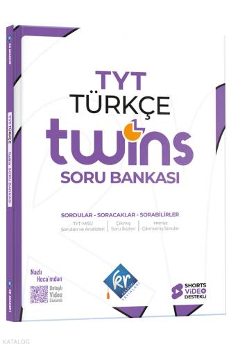 KR Akademi Yayınları TYT Twins Türkçe Soru Bankası - 1