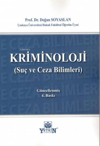 Kriminoloji ;(Suç ve Ceza Bilimleri) - 1