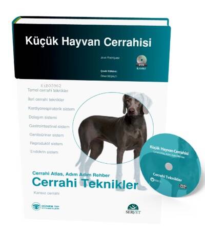 Küçük Hayvan Cerrahisi - Cerrahi Teknikler (Cerrahi Atlas, Adım Adım Rehber) Kitap + DVD - 1