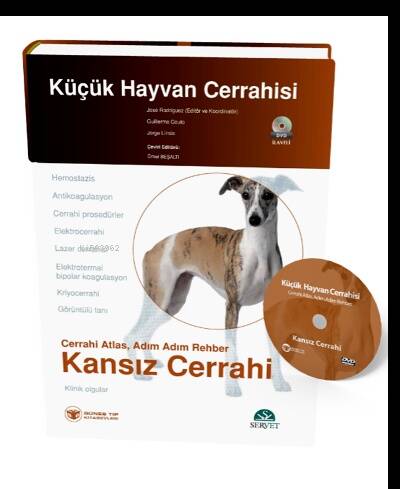 Küçük Hayvan Cerrahisi - Kansız Cerrahi (Cerrahi Atlas, Adım Adım Rehber) Kitap + DVD - 1