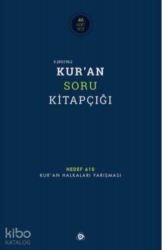 Kur'an Soru Kitapçığı; Hedef 610 - Kur'an Halkaları Yarışması - 1