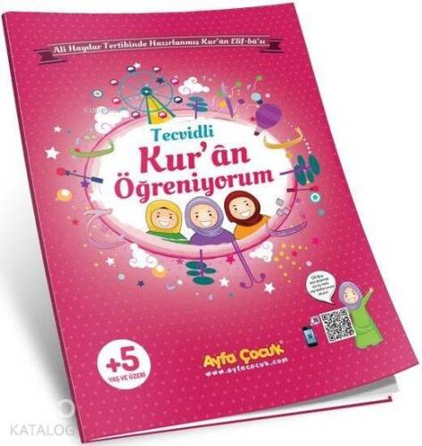 Kur'an Öğreniyorum (Ayfa-161P, Orta Boy, Pembe, Tecvidli); Çocuk Elif-Ba'sı - 1