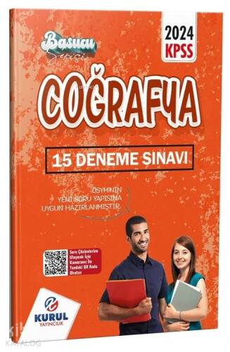 Kurul Yayıncılık 2024 KPSS Başucu Serisi Coğrafya Çözümlü 15 Deneme Sınavı - 1