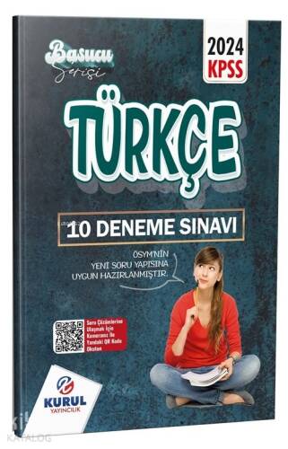 Kurul Yayıncılık 2024 KPSS Başucu Serisi Türkçe Çözümlü 10 Deneme Sınavı - 1