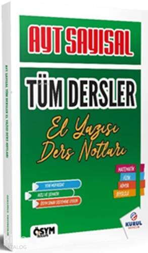 Kurul Yayıncılık AYT Sayısal Tüm Dersler El Yazısı Ders Notları - 1