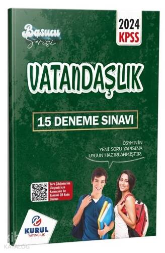 Kurul Yayıncılık KPSS Başucu Serisi Vatandaşlık Çözümlü 15 Deneme Sınavı - 1