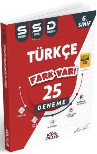 KVA Yayınları 6. Sınıf Türkçe Fark Var 25 Deneme - 1