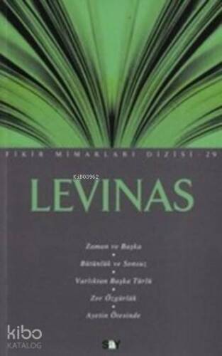 Levinas; Fikir Mimarları 29 - 1