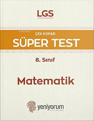 LGS 8. Sınıf Matematik Çek Kopar Süper Test - 1