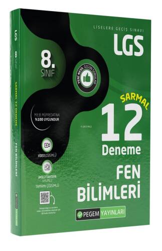 LGS 8.Sınıf Fen Bilimleri Sarmal 12 Deneme - 1