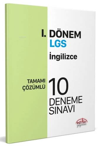 LGS I. Dönem İngilizce Çözümlü 10 Deneme Sınavı - 1