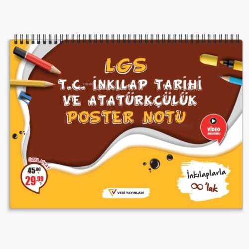 LGS T.C. İnkılap Tarihi ve Atatürkçülük Poster Notu - 1