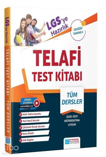 LGS ye Hazırlık Telafi Test Kitabı Video Çözümlü Evrensel İletişim Yayınları - 1