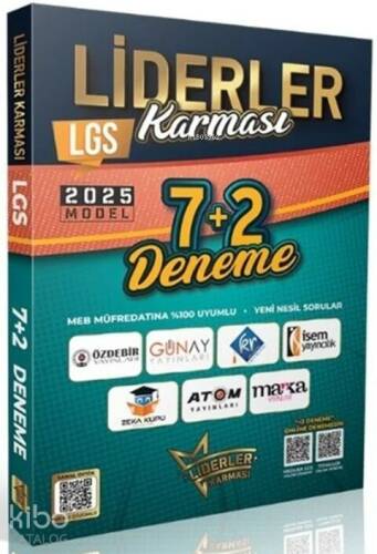 Liderler Karması 2025 Model 8. Sınıf LGS Tüm Dersler 7+2 Deneme - 1