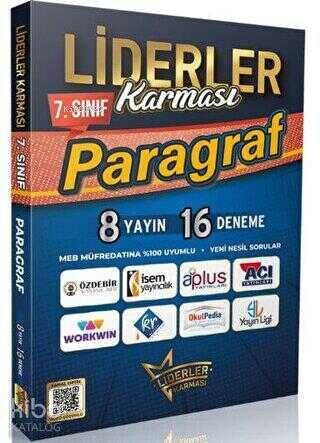 Liderler Karması 7. Sınıf Paragraf Denemeleri 8 Yayın 16 Deneme - 1