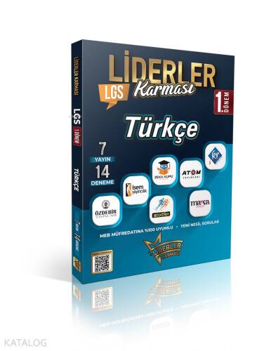 Liderler Karması 8. Sınıf LGS 1. Dönem Türkçe 7 Yayın 14 Deneme - 1