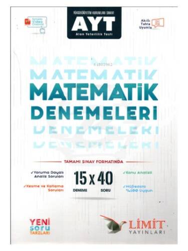 Limit Ayt 15' Li Matematik Denemeleri - 1