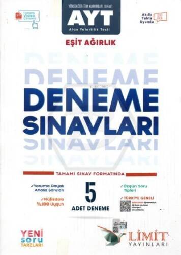 Limit Ayt Eşit Ağırlık 5'Li Deneme Seti - 1