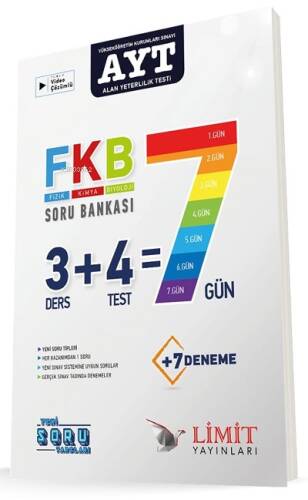 Limit Yayınları Limit Ayt Fkb Soru Bankası - 1