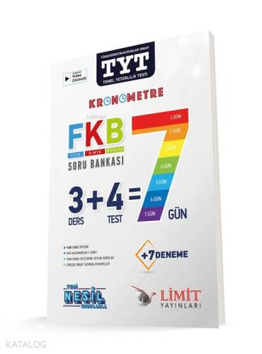 Limit Yayınları TYT Fizik Kimya Biyoloji Soru Bankası FKB Limit - 1