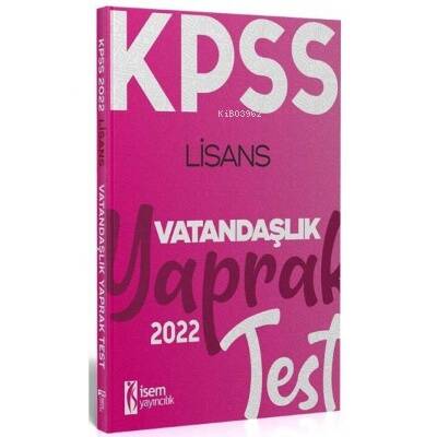 LİSANS VATANDAŞLIK ÇEK KOPART YAPRAK TEST - 1